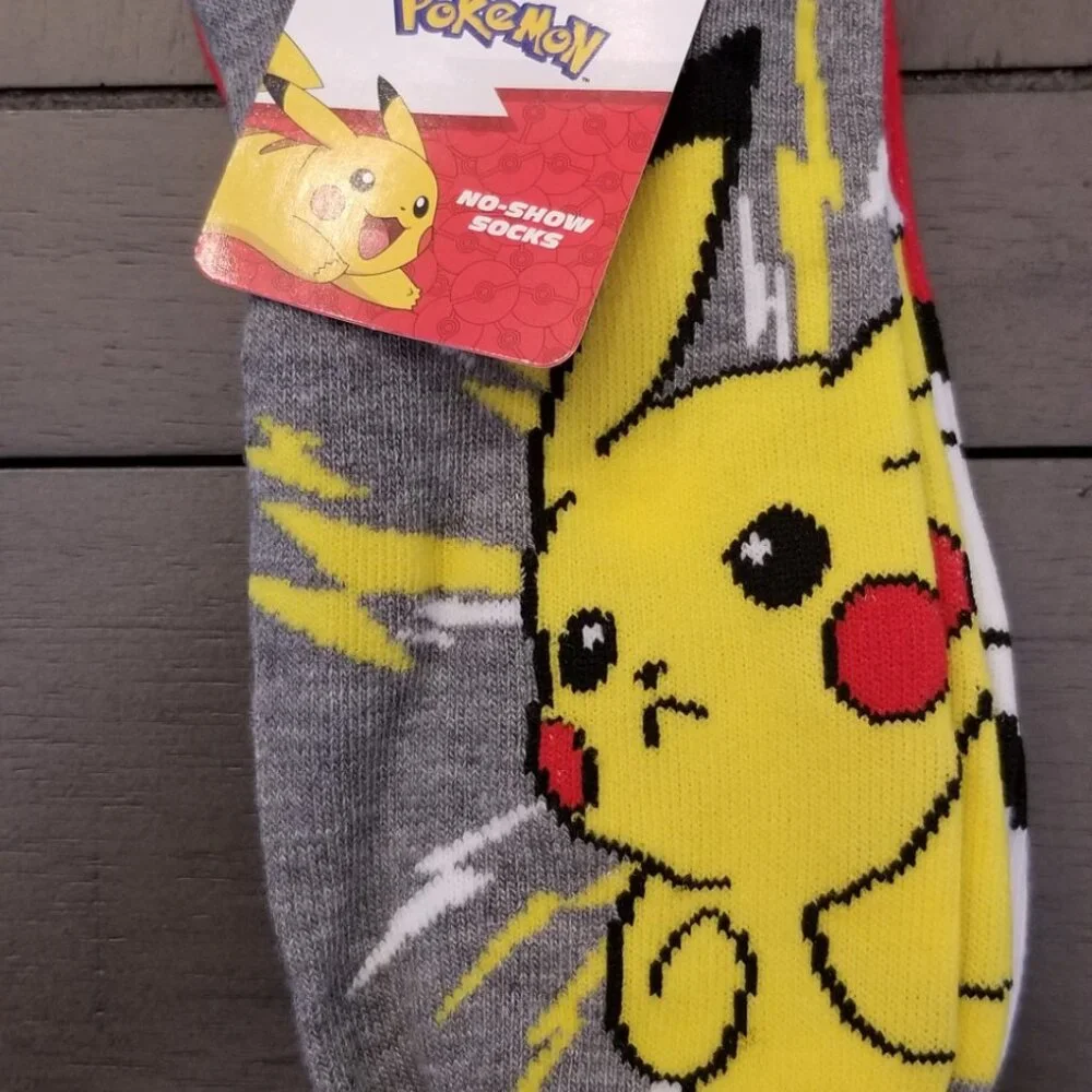 Pokemon Pikachu No Show Socks - 2 Pack